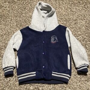 Vintage Fat Albert Jacket Size 24 Months Blue Gray Button Front